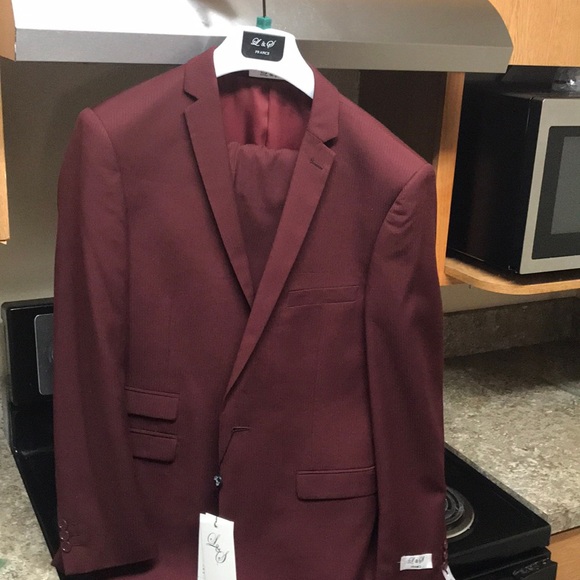 L&S France Red Suit/ Burgundy Suit - Picture 4 of 5